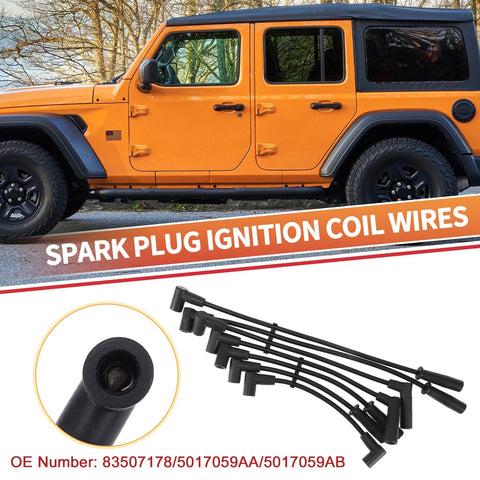 Jeep Cherokee XJ 7 x Spark Plug Wire Ignition Coil Cables (1991-1999)