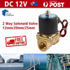 Water Air Brass DC 12V Normally Closed Electric Solenoid Valve