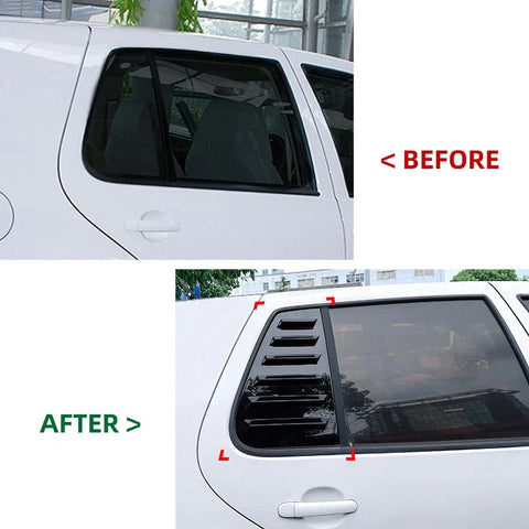Golf MK4 5-Door Hatchback Glossy Black Rear Window Louver Cover (1997–2004)