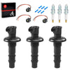 Sea Doo WAKE 155 PRO 215 3-Pack Ignition Coil & Plug w/Spark Plug (2008–2016)