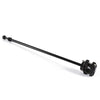 Harley Honda BMW Black 15" Motorcycle Bike Flag Pole Luggage Rack Mount