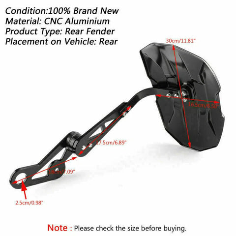 Honda, Yamaha, Suzuki, BMW Rear Fender Mud Flaps (F2)