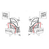 Toyota Corolla Sedan 4-Door KE70 AE71 TE71 TE72 1979-1987 FR Door Weatherstrip