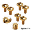 Bike Motorcycle Gold 6 x Universal Titanium M5 Truss Torx Screws 10mm
