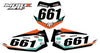 KTM 50 (2009-2015) Decals Custom Graphics Number Plate Stickers
