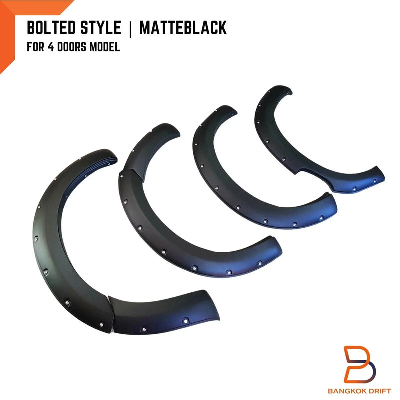 Isuzu D-Max DMAX Ute 6" Matte Black Fender Flares (2020-2023)