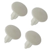 Car 4 x White License Plate Plugs Front Bumper Hole Covers