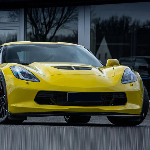Corvette C7 Z06 Carbon Look Front Lip Splitter & Side Winglets (2014-2019)