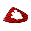 Audi TT TTRS Red Carbon Fiber Door Lock Button Cover Trim (2008-2014)