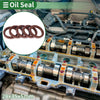 Oil Seal 28x35x5mm Brown 5 Pcs Seal Ring Rotary Shaft Seal FKM Rubber