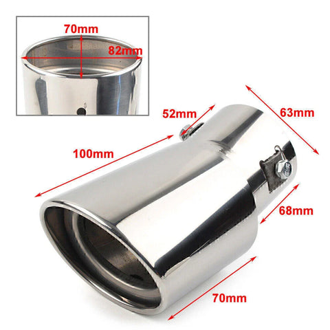 Car Accessories Stainless Steel Rear Bent Exhaust Pipe Tail Muffler Tip