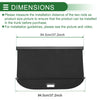 CHEVROLET Trax (2024-2025) Gloss Black Car Trunk Retractable Cargo Cover
