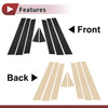 Subaru Forester (2009-2012) Black 8 Pcs Car Door Pillar Window Trim