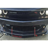 Car Adjustable Red Front Bumper Lip Splitter Strut Rods