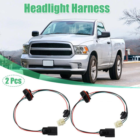 Dodge Ram 1500 2500 3500 Quad Halogen 2 x Headlight Harness (2002-2023)