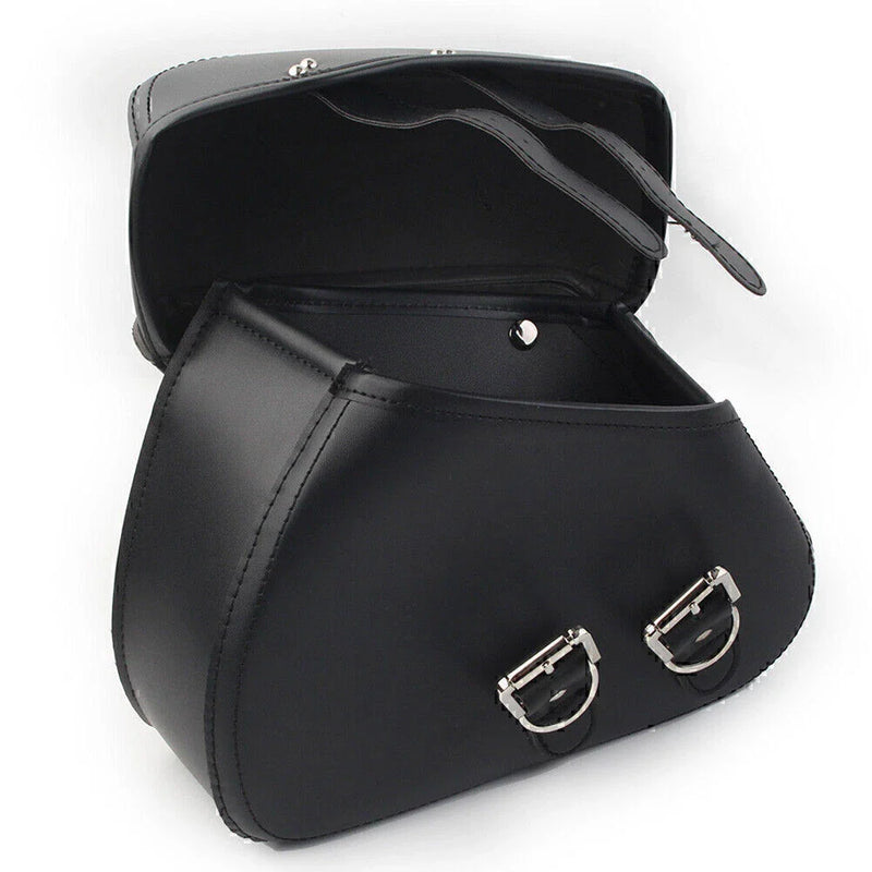 Harley Sportster Dyna Motorcycle PU Leather Saddle Bags