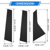 Hyundai Elantra 6 Pcs Black Door Pillar Window Trim (2021-2023)