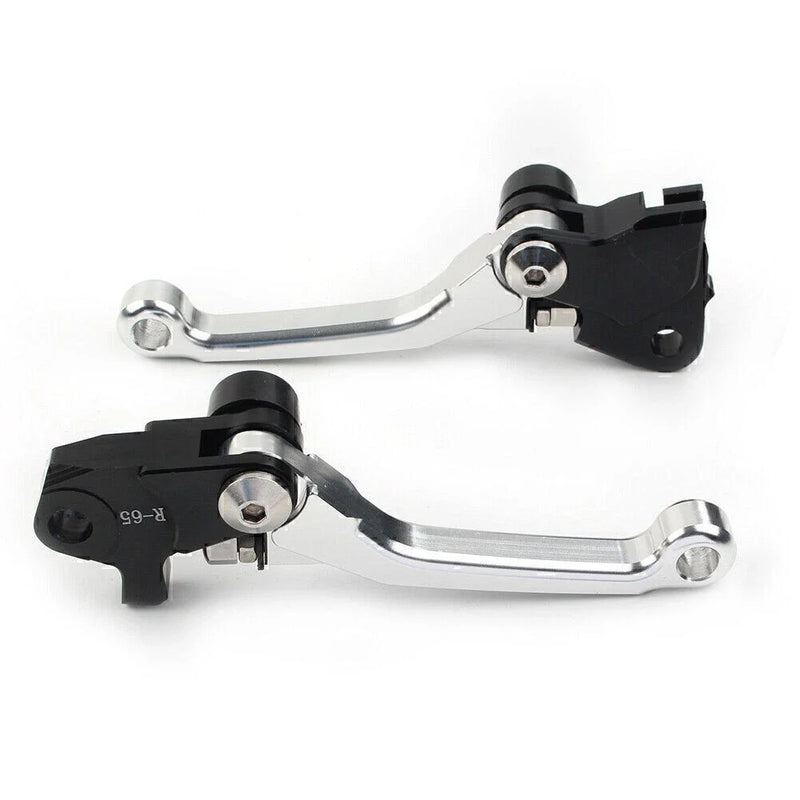 Yamaha YZ250X YZ125X 2016-2022 Silver CNC Clutch Brake Levers