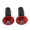 Motorcycle Dirt Bike - Red 7/8'' Handlebar Grips Caps