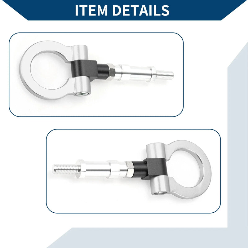 Honda S2000 20.4cm Silver Tow Hook (2000-2009)
