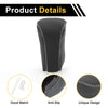 Honda Accord (2008-2012) - Black Gray Faux Leather Car Gear Shift Knob Cover