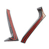 VW Golf 6 Carbon Fiber Rear Window Side Canard Splitter Trim (2009-2013)