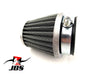 Universal  - Set of 2 39mm Hi Flow Chrome Pod Air Filters