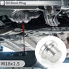 Car Motorcycle M18x1.5 0.71" Height Engine Oil Drain Plug with Gasket