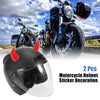 Car 2 x Helmet Threaded Bull Horn Style Decoration Suction Cup Red