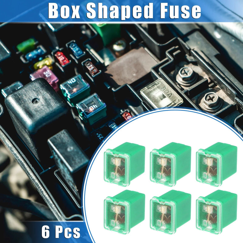 Pickup Trucks & Cars 6 x Mini Box Shaped Fuses 40 Amps (Various Years)