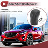 Mazda CX-5 (2013-2014) Black Gray Faux Leather Car Gear Shift Knob Cover