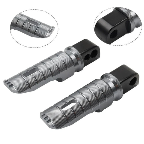 Suzuki V-Strom 650 DL650 GSXS1000 Gray Rear Footrest Pegs (2018-2024)