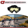 Motorcycle Riding Goggles Yellow Lens White Black Frame Cycling Sunglasses