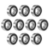 Deep Groove Ball Bearing 15x35x11mm Double Sealed Chrome Bearings 10pcs