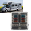 Car 6 Way Blade Fuse Box Holder with Fuses & Light Protection Cover (N/A)