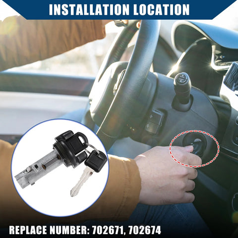 Chevrolet GMC Yukon Ignition Switch Lock Cylinder Front Door Lock with Key