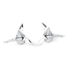 Harley Softail Touring Chrome Spun Blade Front Axle Cap Nut Cover