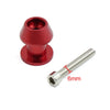 Motorcycle 2 x 6mm Red Aluminum Alloy Swingarm Spool Slider Stand Bobbins
