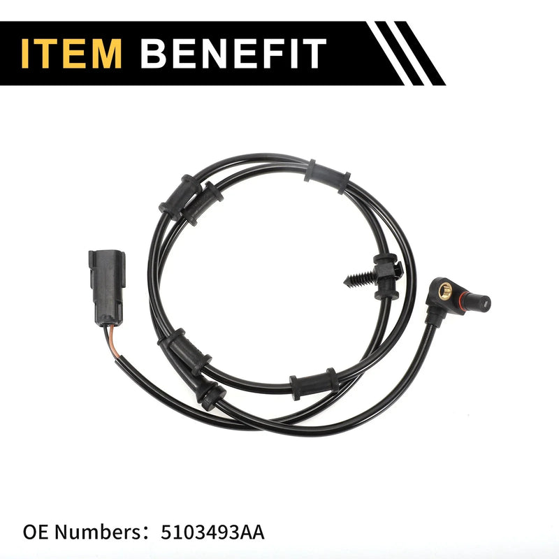 Dodge Ram 3500 ABS Wheel Speed Sensor 2x Front Left/Right (2003-2005)