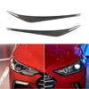 Hyundai Elentra Carbon Fiber Headlight Sticker Eyelid Cover Eyebrows fit