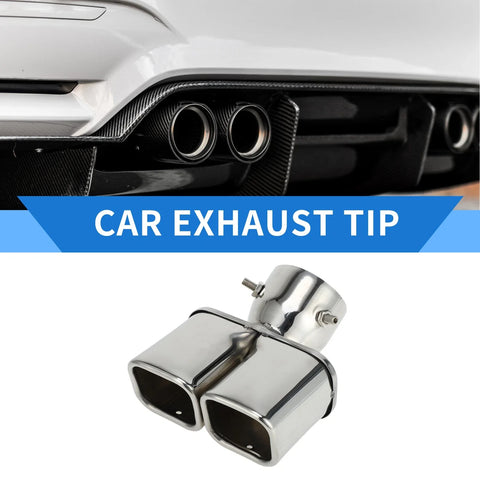 Toyota Prado GDJ / TRJ150 Exhaust Tip / Square Curved Slant Cut Dual /