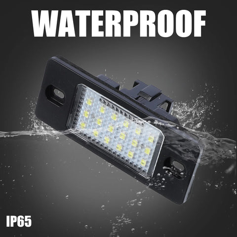 VW Jetta 2 x LED License Plate Lights with Decoders (2011-2018)