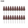 Rotary Tool 10 x 3mm Cone Sandpaper Flap Wheel (240-400 Grit)