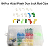 Vehicle Door Lock Rod Clips 160Pcs Plastic