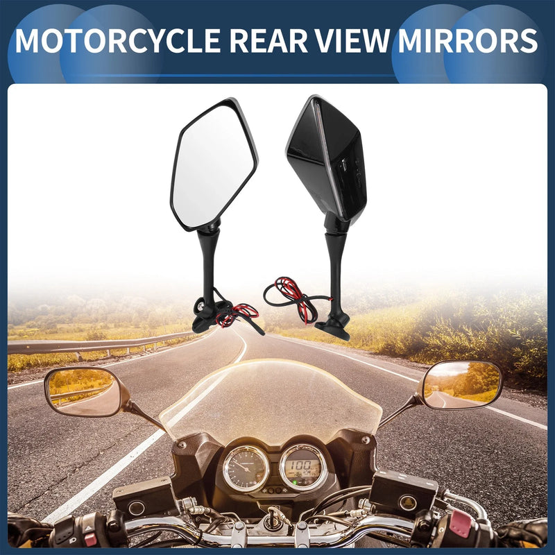 Suzuki GSX-R600 GSX-R750 Motorcycle Rear View Mirrors (03-17)