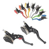 Motorcycle 22mm Black Clutch Brake Levers & Master Cylinder Reservoir