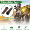 Motorcycle 7/8 22mm Hand Grips Cover Kit TPU Dark Brown