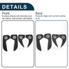 Jeep Cherokee (2016) - Black Set Car Door Anti Kick Pad Sticker Protector
