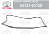 Land Cruiser 70 Front Windshield Weatherstrip Rubber