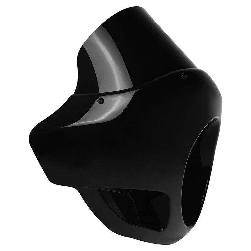 Harley Dyna Black Short Sport Fairing Windshield (35-49mm)